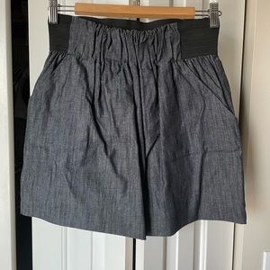 Aqua Denim Skirt from Bloomingdale’s